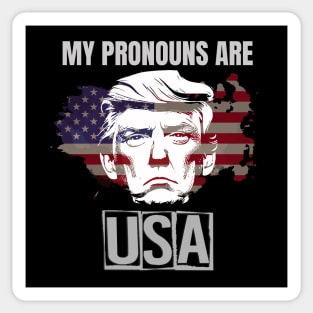 My Pronouns Are USA Sticker